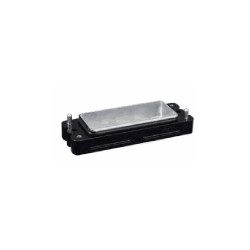 Embase encastrée 16B, Aluminium moulé sous pression, acier inoxydable, IP68/IP69K, Sortie basse